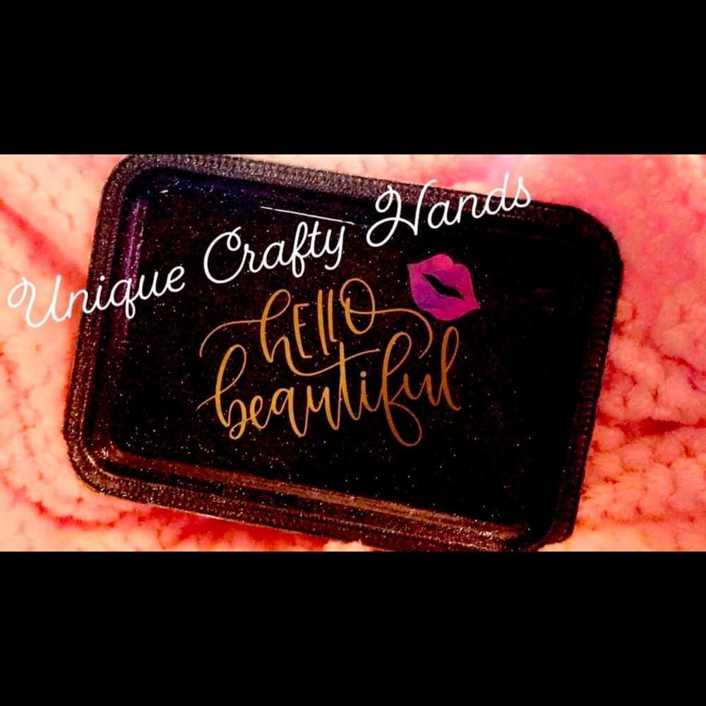 Handmade makeup tray